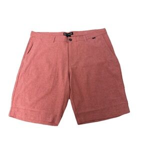 Travis Mathew Men's Sand‎ Harbor Heather Garnet Rose  Short Size 40 New